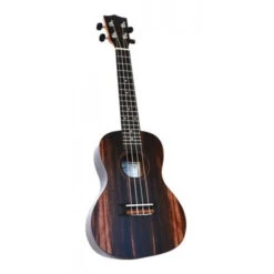 Twisted Wood DO-300S Dorado Laminate Ebony Soprano Ukulele W/Gig Bag - Twisted Wood