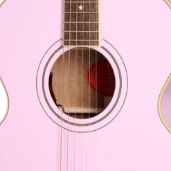 Epiphone J-180 LS - Pink - Epiphone -Zedem Sale Store ECJ180LSPNKNH1 soundhole