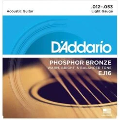 D'Addario EJ16 Phosphor Bronze, Light, 12-53 - D'Addario
