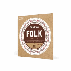 D'Addario Folk Nylon, Ball End, 80/20 Bronze/Clear Nylon Trebles - D'Addario