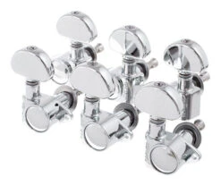 Grover Rotomatic 14:1 3 Per Side Tuners, Chrome - Grover