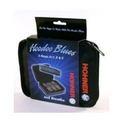 Hohner HBP HooDoo Blues Pack 3 Harps W/Case - C-D-G - Hohner