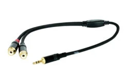 Digiflex - Cable 1/8'' Stereo à 2 RCA, 10' - Digiflex