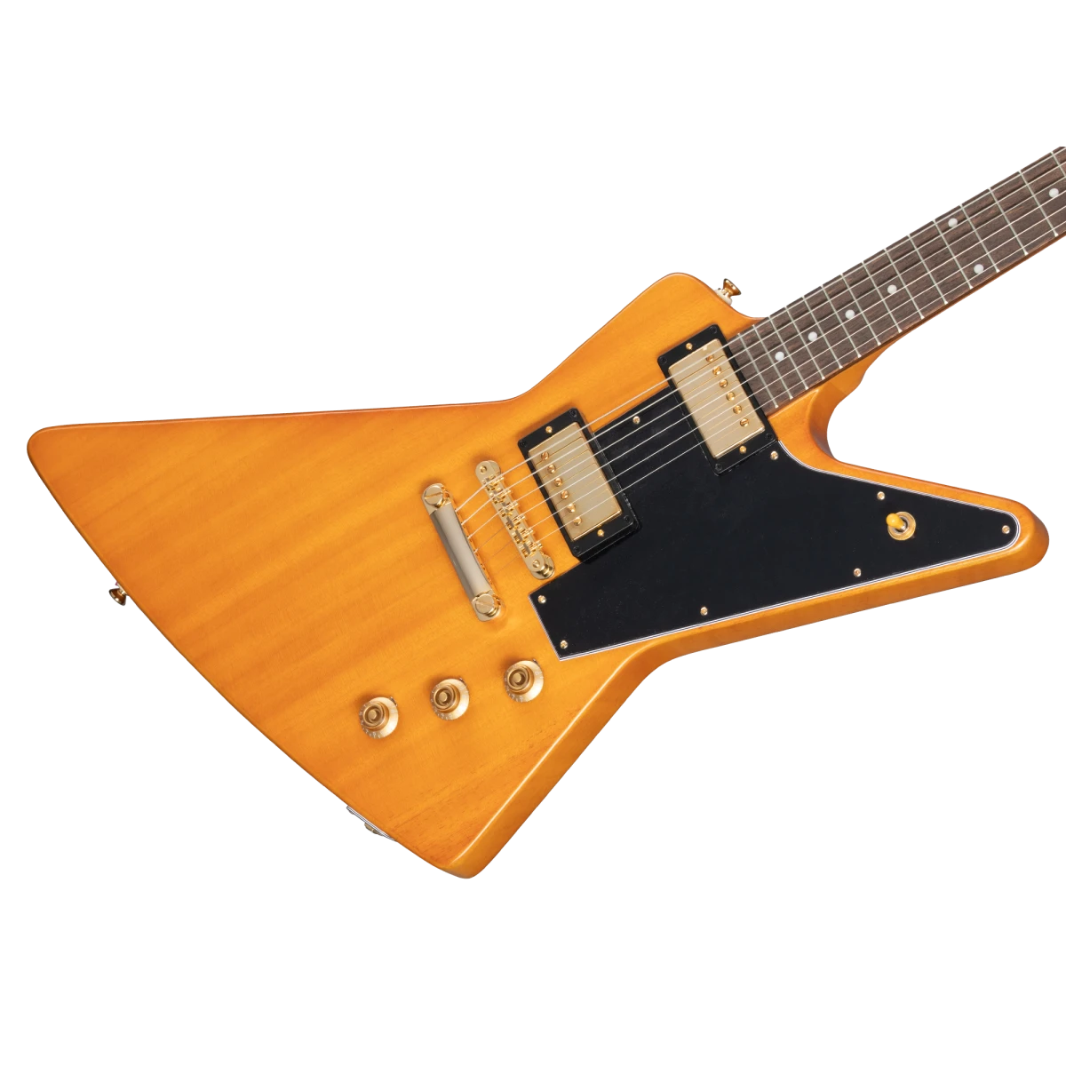 Epiphone Korina Explorer Black Pickguard W/Case - Epiphone 4 Epiphone Korina Explorer Black Pickguard W/Case - Epiphone - Image 4