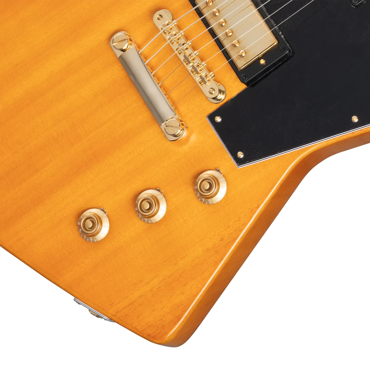 Epiphone Korina Explorer Black Pickguard W/Case - Epiphone 6 Epiphone Korina Explorer Black Pickguard W/Case - Epiphone - Image 6