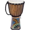 Ecko 50cm Painted Djembe, Natural Blond - Ecko