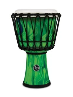 Latin Percussion World 7'' Rope Circle Djembe Green Marble - LP1607GM - LP