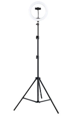 CAD 10” Light Ring With Telescoping Tripod Stand And Phone Holder - CAD