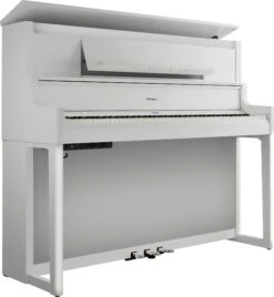 Roland LX-9-PW-WS Premium Upright Digital Piano - Polished White - Roland