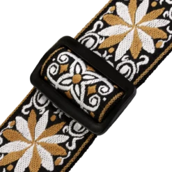 Levy's Hootenanny Series 2" Wide Jacquard Guitar Strap, Yellow & White Floral - Levy's -Zedem Sale Store M8HT 13 003