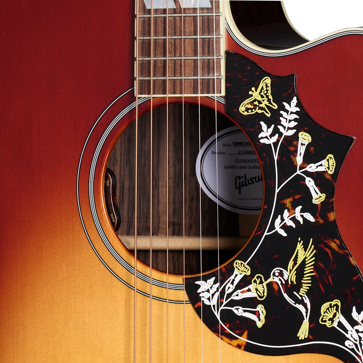Gibson Hummingbird Standard Rosewood EC, Rosewood Burst - Gibson 5 Gibson Hummingbird Standard Rosewood EC, Rosewood Burst - Gibson - Image 5