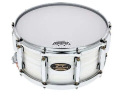 Pearl Masters Maple Gum 14"x6.5" Snare Silver White Swirl - Pearl