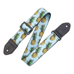 Levy's Tasty Grooves Series 2" Wide Polyester Guitar Strap, Pineapple - Levy's