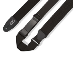 Levy's Poly Right Height Series 2" Wide Polyester RipChord™ Guitar Strap, Solid Black - Levy's -Zedem Sale Store MRHP BLK 004