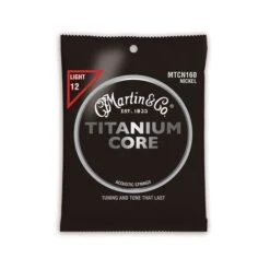 Martin Titanium Core Acoustic Guitar Strings 12-55 - Martin