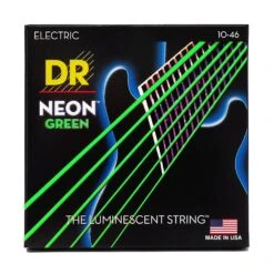 DR Handmade Strings Neon Green Coated Electric Guitar Strings, Medium 10-46 - DR Strings