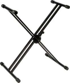 Quiklok X-Style Double Brace Single-Tier Heavy Duty Keyboard Stand - Quiklok