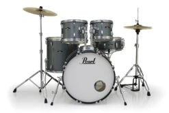 Pearl Roadshow Drum Kit 22-10-12-16-14 W/Cymbals - Charcoal - Pearl