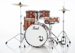 Pearl Roadshow 5-Piece Drum Set With 22" Bass Drum, Hardware & Cymbals, Burnt Orange Sparkle - Pearl