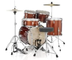 Pearl Roadshow 5-Piece Drum Set With 22" Bass Drum, Hardware & Cymbals, Burnt Orange Sparkle - Pearl -Zedem Sale Store RS525SCC749 hqw 4