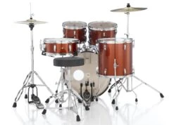 Pearl Roadshow 5-Piece Drum Set With 22" Bass Drum, Hardware & Cymbals, Burnt Orange Sparkle - Pearl -Zedem Sale Store RS525SCC749 hqw 5