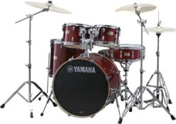 Yamaha Stage Custom W/Hardware - 22/10/12/14/16/14 - Cranberry Red - Yamaha