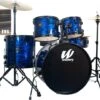 Westbury 5pcs.Studio Drumset W/ Throne - Black Woodgrain - Westbury -Zedem Sale Store W475TC BWG1