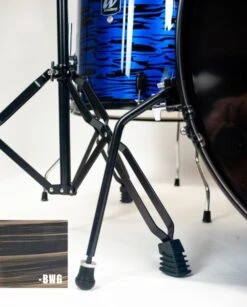 Westbury 5pcs.Studio Drumset W/ Throne - Black Woodgrain - Westbury -Zedem Sale Store W475TC BWG3
