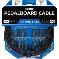 Boss BCK-24 Pedalboard Cable Kit, 24 Connectors, 24ft / 7.3m Cable - Boss