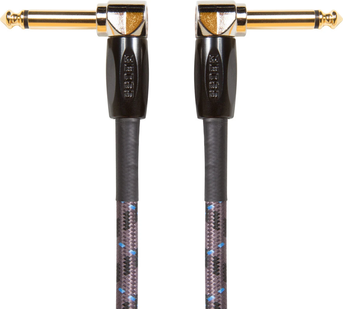 Boss 1ft / 30cm Instrument Cable, Angled/Angled 1/4" Jack - Boss 2 Boss 1ft / 30cm Instrument Cable, Angled/Angled 1/4" Jack - Boss - Image 2