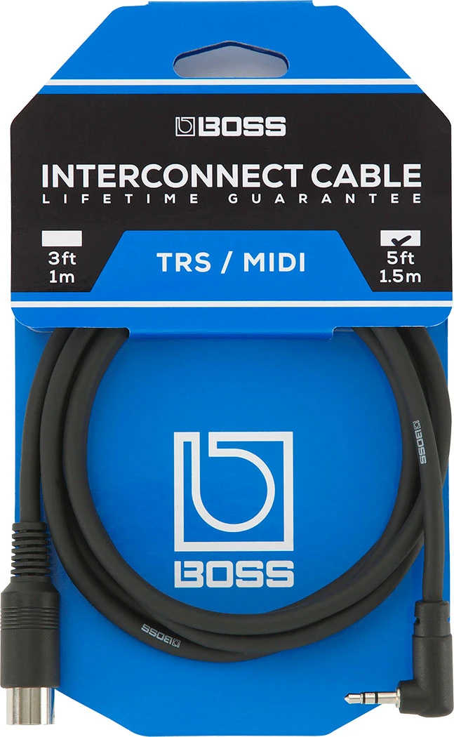 Boss 3.5MM TRS/MIDI Connecting Cable - Boss 2 Boss 3.5MM TRS/MIDI Connecting Cable - Boss - Image 2