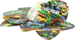 Boss Celluloid Pick Heavy ABALONE 12 Pack - Boss