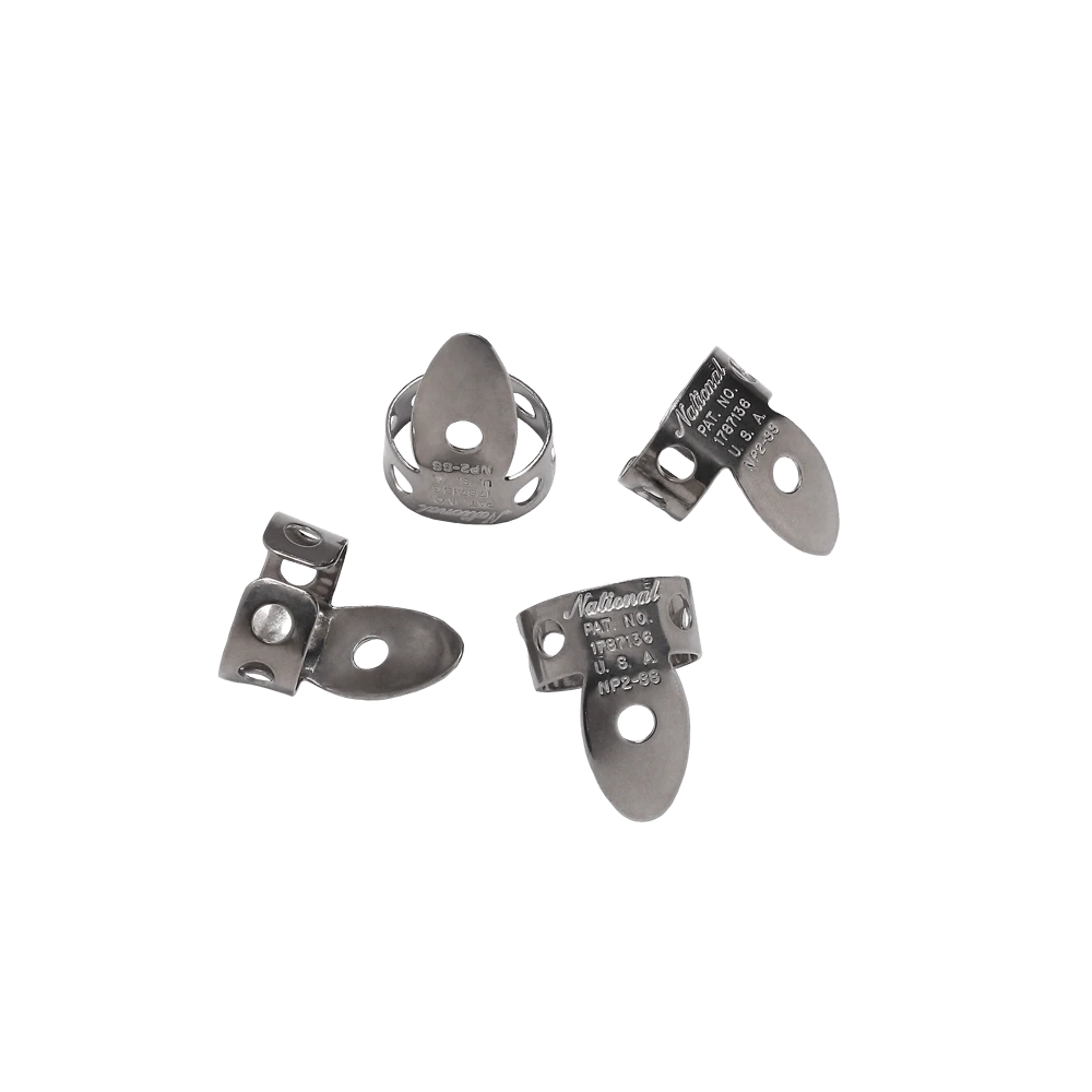 D'Addario National Finger Picks Stainless Steel - 4-pack - D'Addario 2 D'Addario National Finger Picks Stainless Steel - 4-pack - D'Addario - Image 2