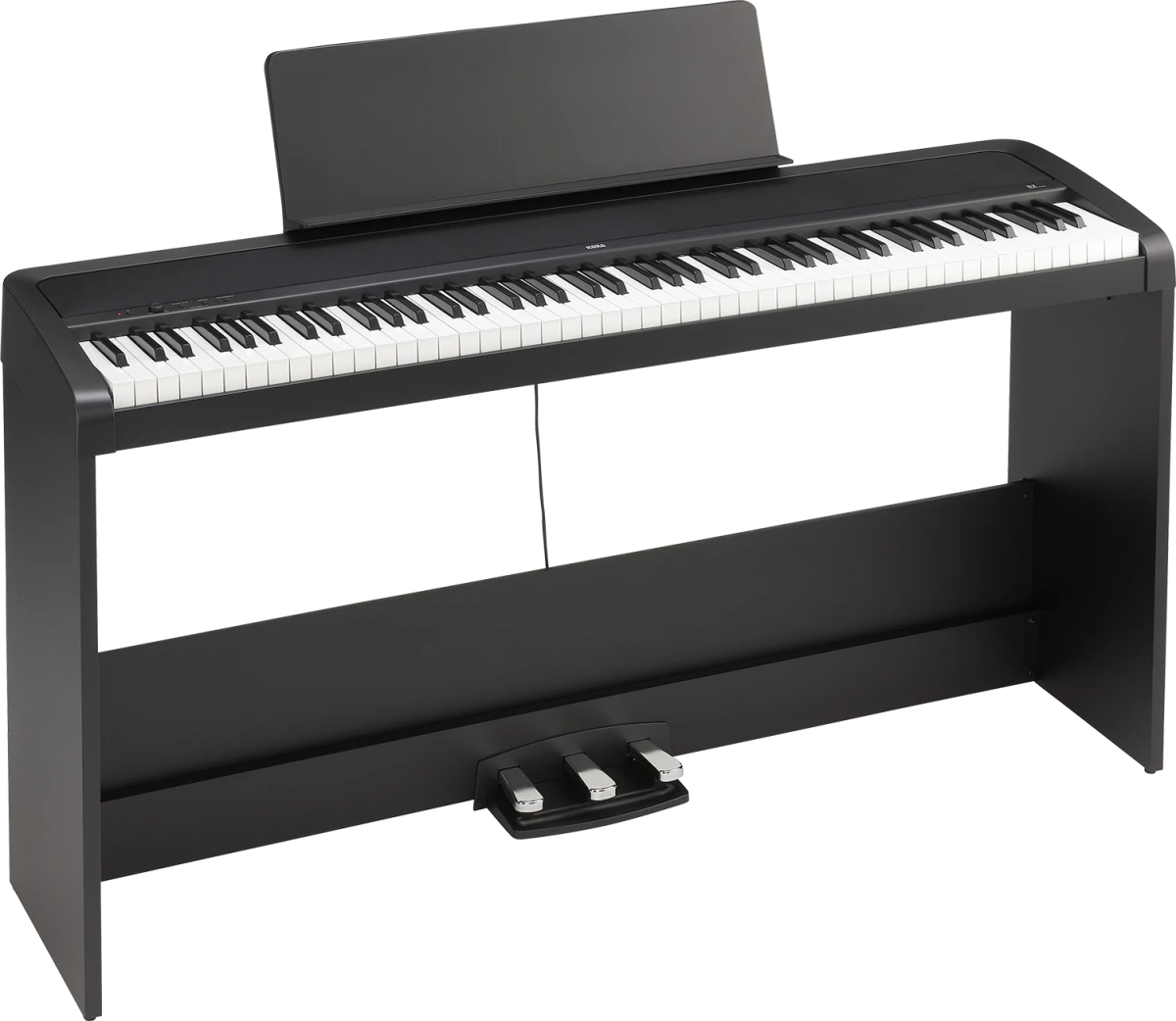 Korg B2SPBK B2 Piano,Stand,3 Pedals,Black - Korg 2 Korg B2SPBK B2 Piano,Stand,3 Pedals,Black - Korg - Image 2