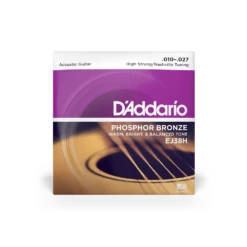 D'addario High Strung/Nashville Tuning Acoustic Guitar Strings 10-27 - D'Addario
