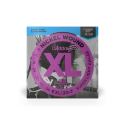 D'Addario EXL120-7 Nickel Wound, 7-String, Super Light, 9-54 - D'Addario