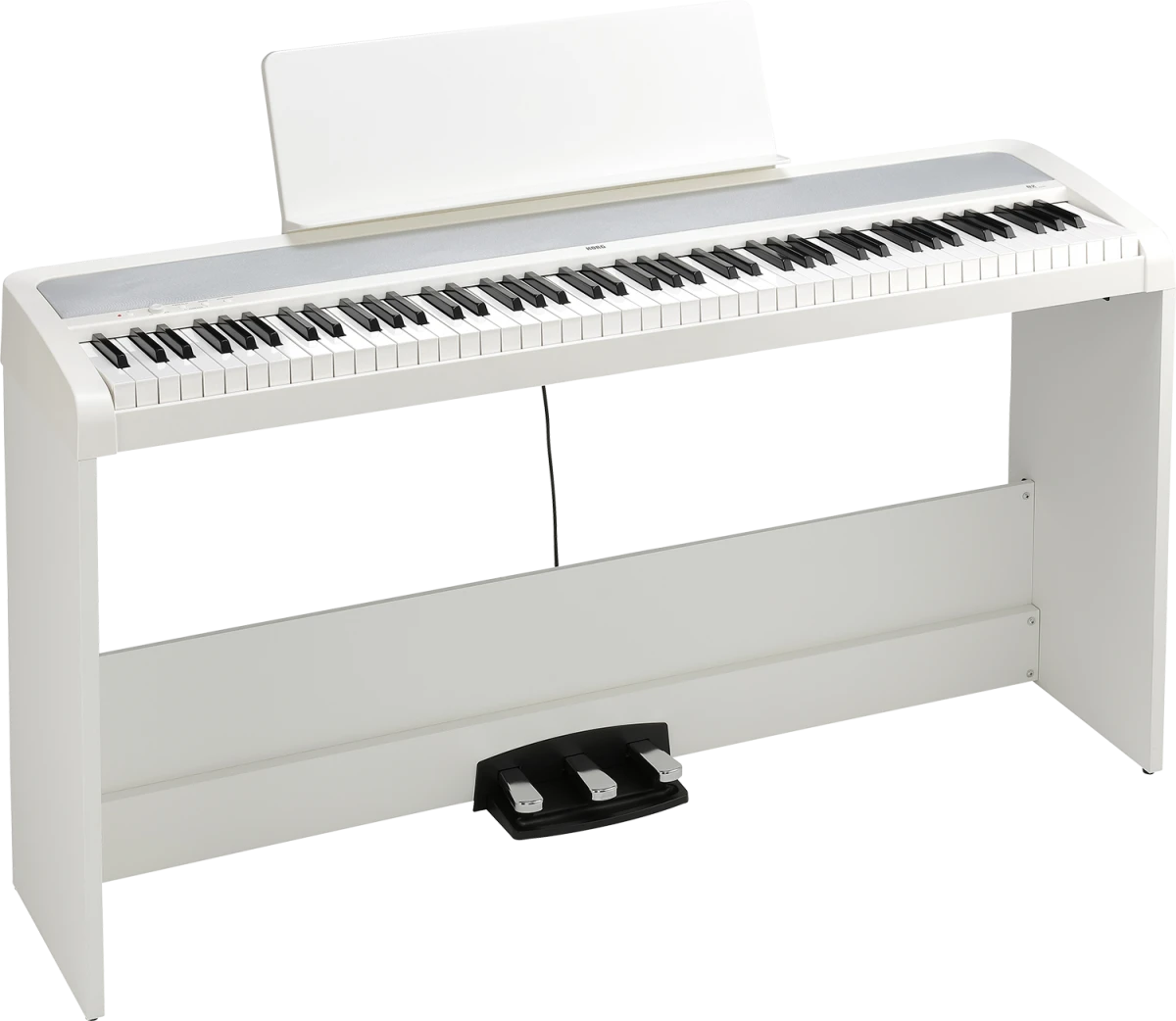Korg B2SPWH B2 Piano,Stand,3 Pedals,White - Korg 2 Korg B2SPWH B2 Piano,Stand,3 Pedals,White - Korg - Image 2