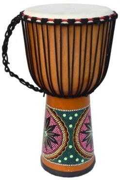 Ecko 65cm Painted Djembe, Natural Blonde - Ecko