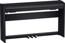 Roland F701-CB Digital Piano - Classic Black - Demo - Roland 13 Roland F701-CB Digital Piano - Classic Black - Demo - Roland -Zedem Sale Store f701 cb angle closed gal