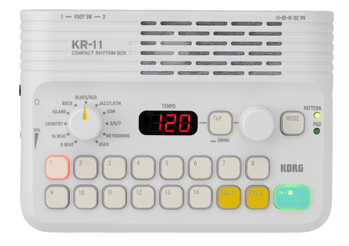Korg KR11 Compact Rhythm Machine - Korg 1 Korg KR11 Compact Rhythm Machine - Korg