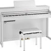 Roland HP702-WH-WSB Digital Piano - White With Stand And Bench - Demo - Roland 9 Roland HP702-WH-WSB Digital Piano - White With Stand And Bench - Demo - Roland -Zedem Sale Store gallery hp702 angle bench white