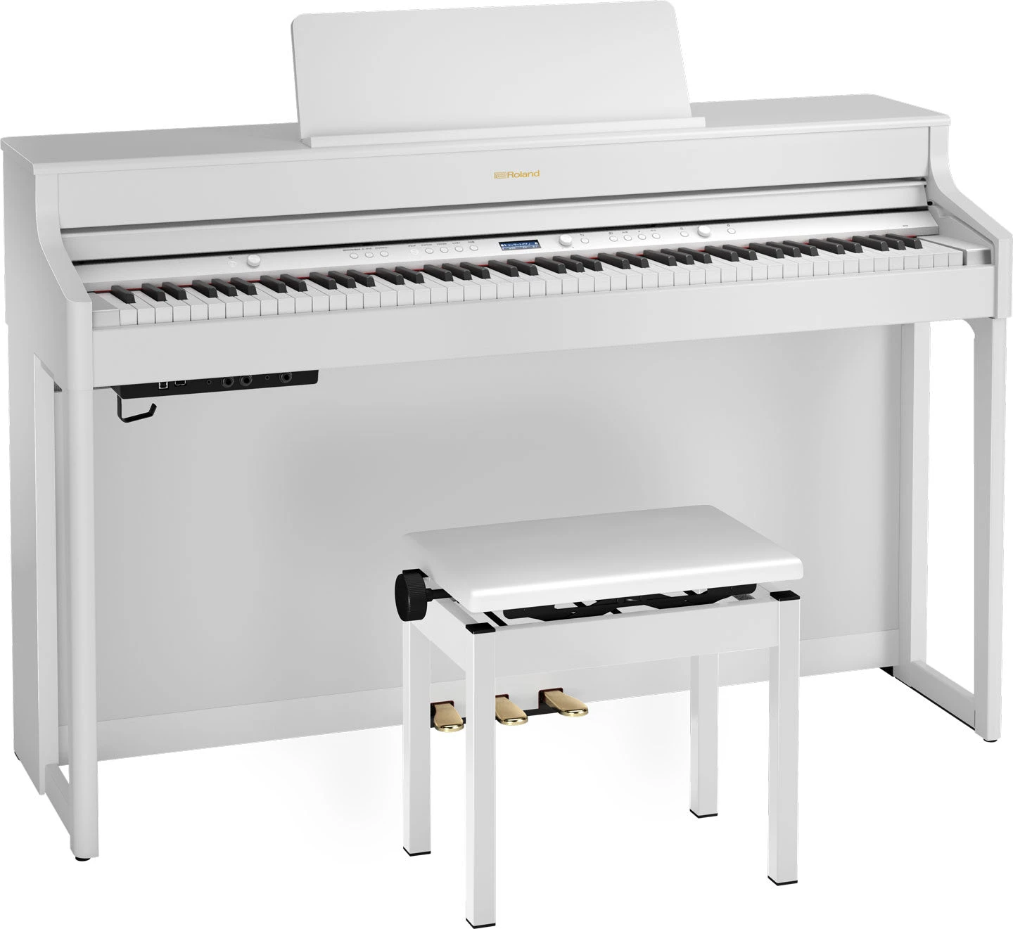 Roland HP702-WH-WSB Digital Piano - White With Stand And Bench - Demo - Roland 1 Roland HP702-WH-WSB Digital Piano - White With Stand And Bench - Demo - Roland