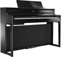 Roland HP704-PE-WS Digital Piano - Polished Ebony With Stand - Roland