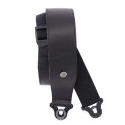 D'Addario Comfort Leather Auto Lock Guitar Strap - Black - D'Addario