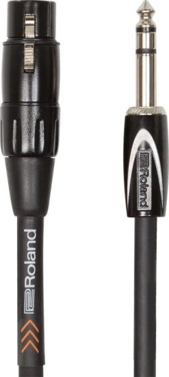 Roland 5ft Cable 1/4" TRS @ XLRF - Roland