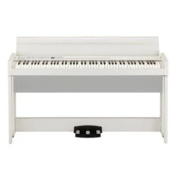 Korg C1AIRWH 88-Key RH3 Concert Piano With Bluetooth Audio Playing, White - Korg