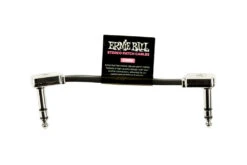 Ernie Ball 3'' TRS Flat Ribbon Patch Cable Single - Black - Ernie Ball