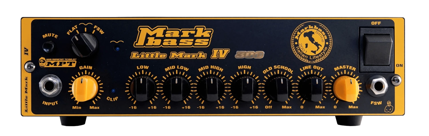 Markbass LITTLEMARK-IV-300U 300W Bass Amp Head With 4-band EQ Old School Filter - Markbass 1 Markbass LITTLEMARK-IV-300U 300W Bass Amp Head With 4-band EQ Old School Filter - Markbass