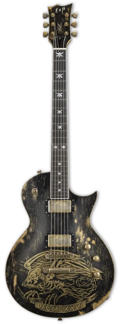 ESP Will Adler Warbird, Distressed Black - ESP