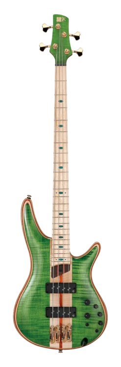 Ibanez SR4FMDX Premium 4-String Bass - Emerald Green Low Gloss - Ibanez